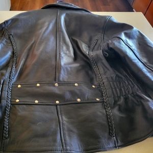 UNIK ladies leather bomber jacket